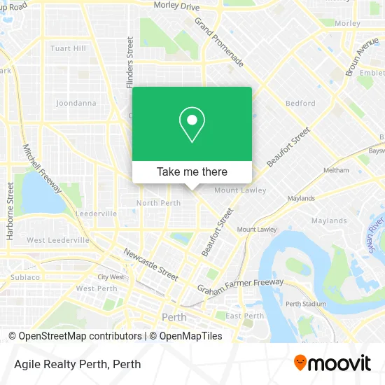Mapa Agile Realty Perth