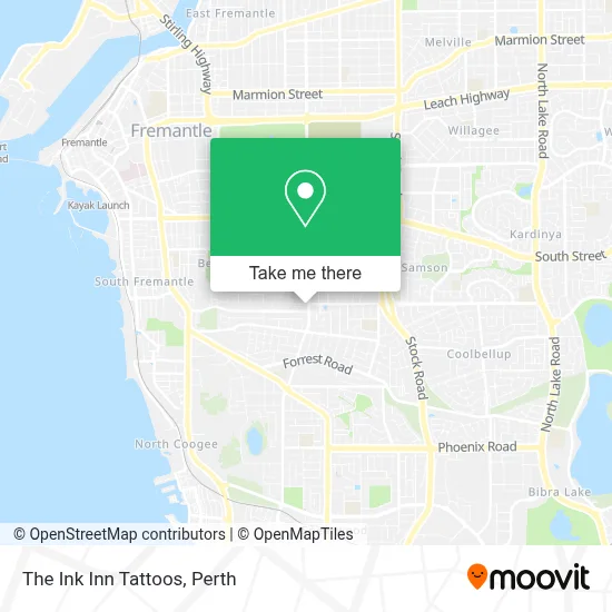 Mapa The Ink Inn Tattoos