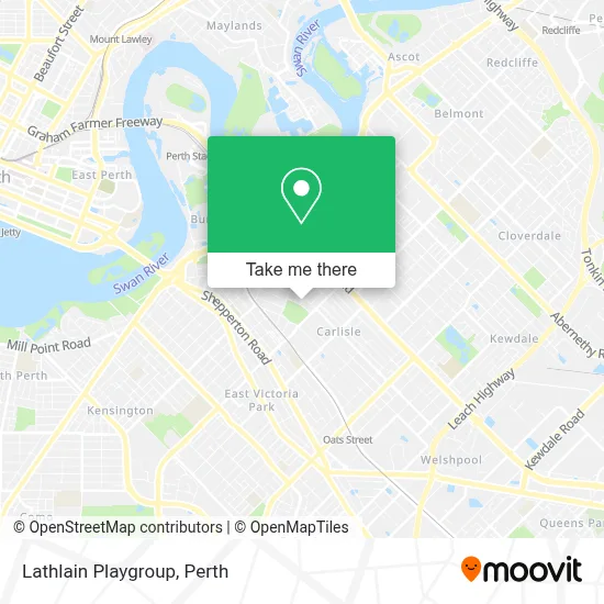 Mapa Lathlain Playgroup