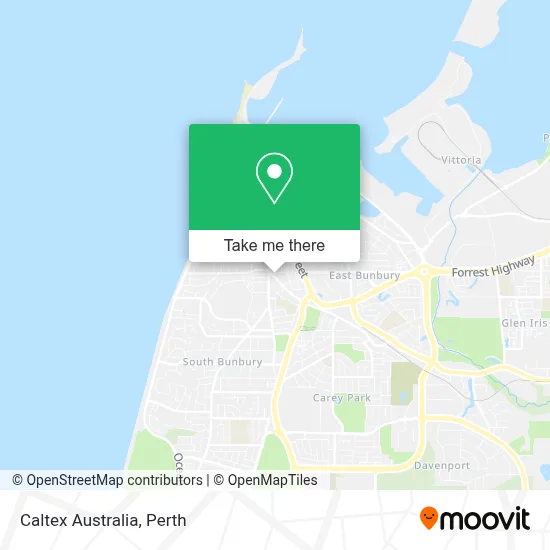 Mapa Caltex Australia