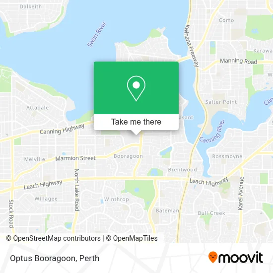Mapa Optus Booragoon