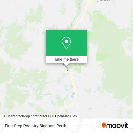 Mapa First Step Podiatry Bindoon