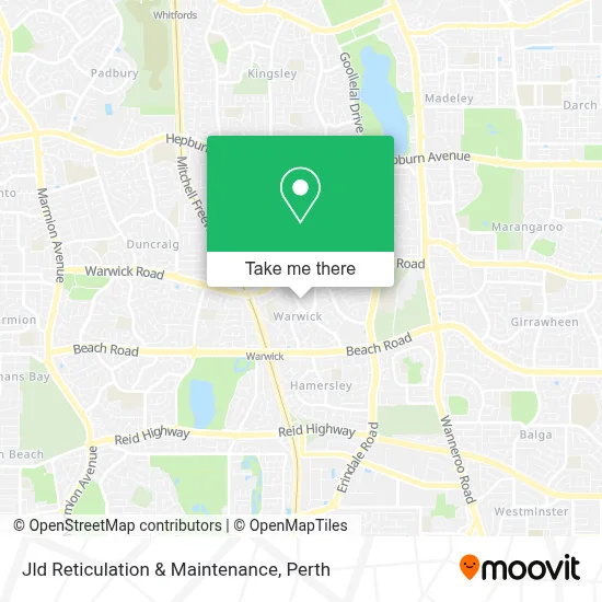 Mapa Jld Reticulation & Maintenance