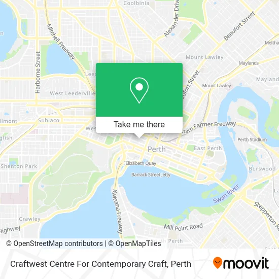 Mapa Craftwest Centre For Contemporary Craft