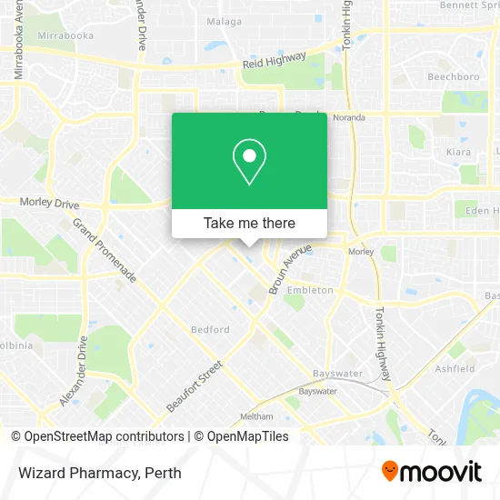 Mapa Wizard Pharmacy