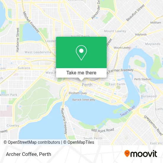 Mapa Archer Coffee