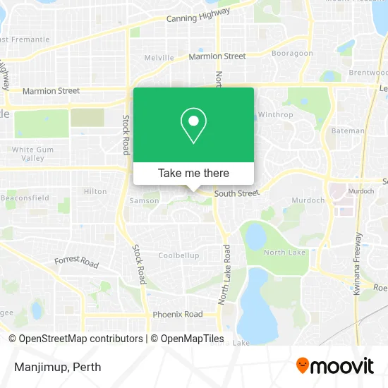 Mapa Manjimup