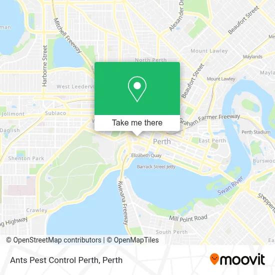 Ants Pest Control Perth map