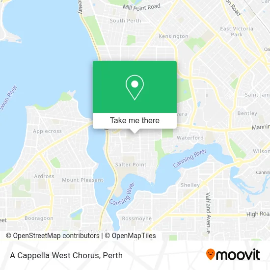 Mapa A Cappella West Chorus