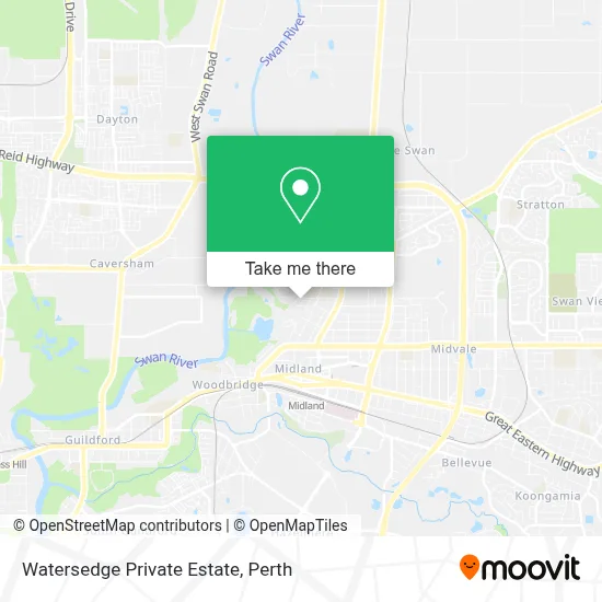Mapa Watersedge Private Estate