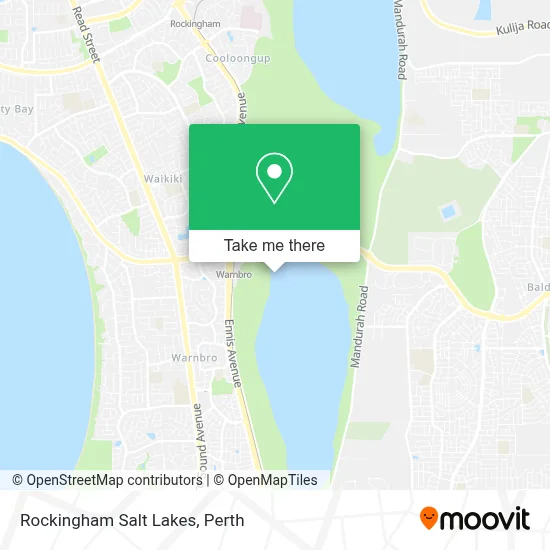 Rockingham Salt Lakes map