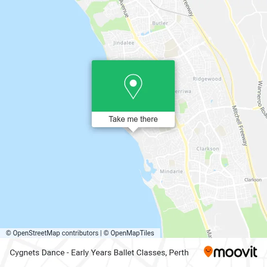 Cygnets Dance - Early Years Ballet Classes map