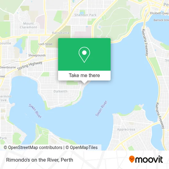 Mapa Rimondo's on the River