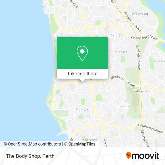 Mapa The Body Shop