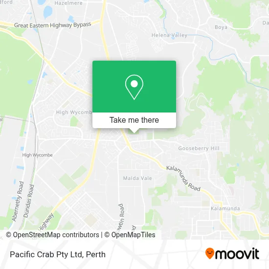 Mapa Pacific Crab Pty Ltd