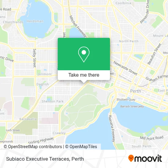 Mapa Subiaco Executive Terraces