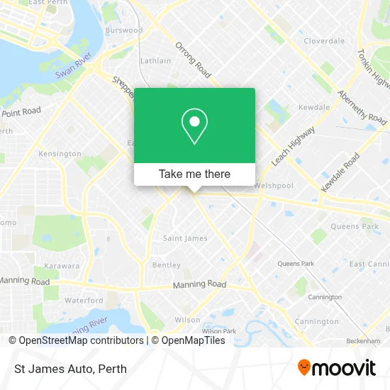 Mapa St James Auto