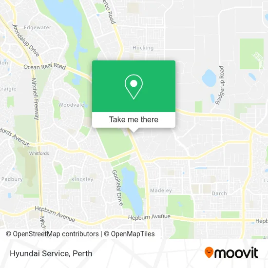 Mapa Hyundai Service