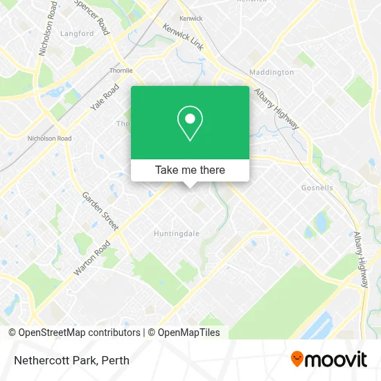 Mapa Nethercott Park
