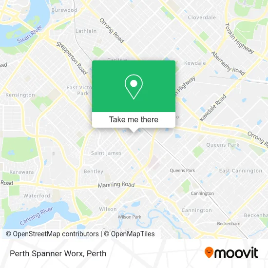 Mapa Perth Spanner Worx
