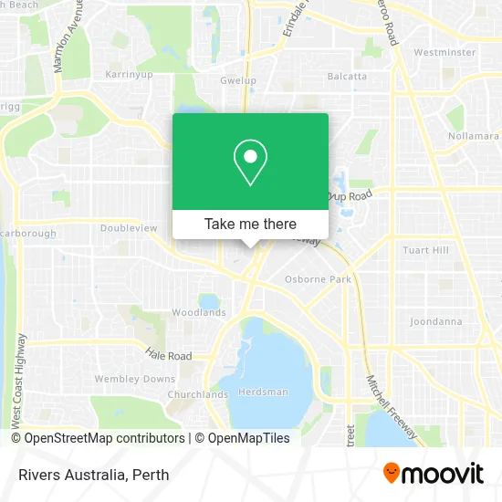 Mapa Rivers Australia