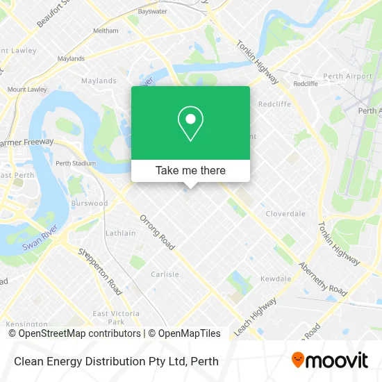 Clean Energy Distribution Pty Ltd map