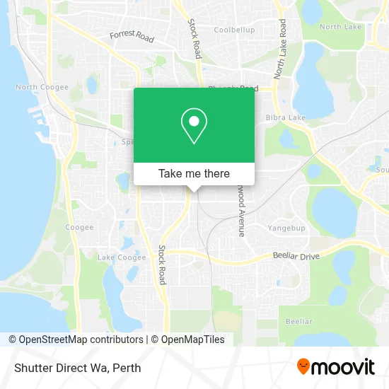 Mapa Shutter Direct Wa