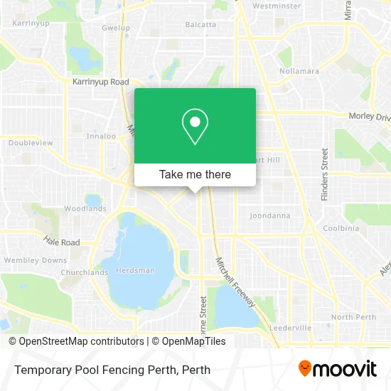Mapa Temporary Pool Fencing Perth