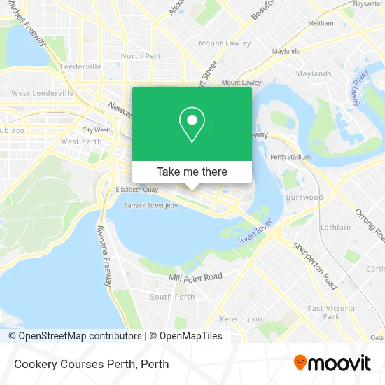 Cookery Courses Perth map