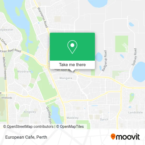 Mapa European Cafe