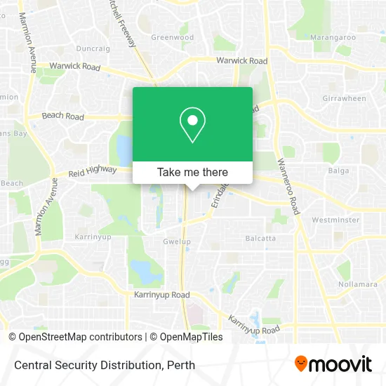 Mapa Central Security Distribution