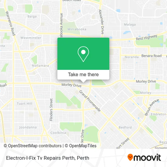 Electron-I-Fix Tv Repairs Perth map