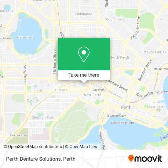 Mapa Perth Denture Solutions