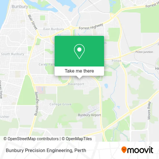 Mapa Bunbury Precision Engineering