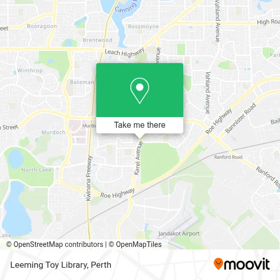Mapa Leeming Toy Library