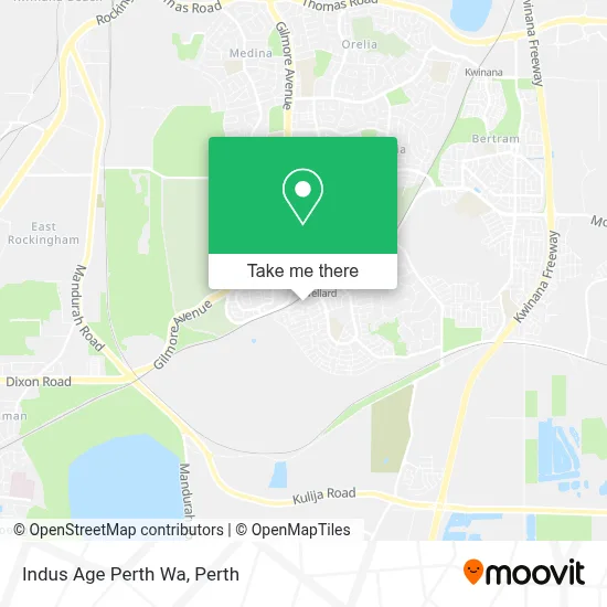 Mapa Indus Age Perth Wa
