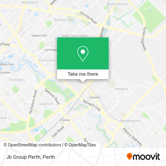 Mapa Jb Group Perth