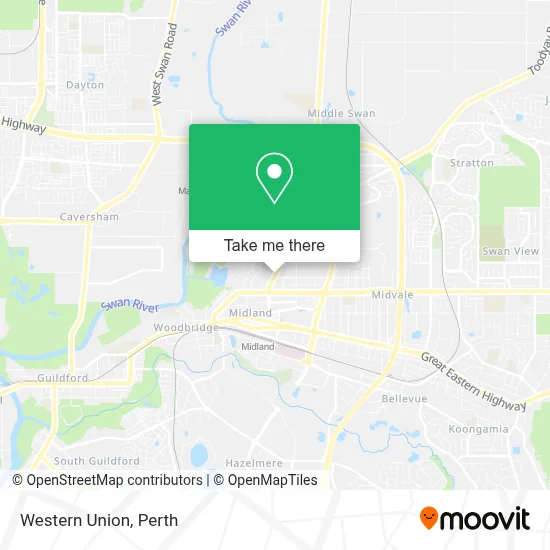 Mapa Western Union