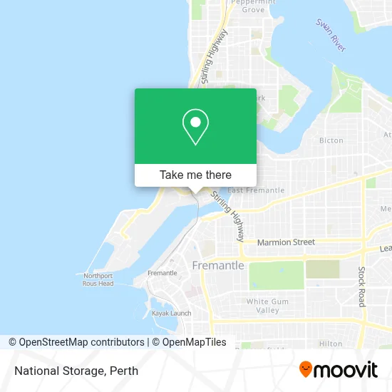 Mapa National Storage
