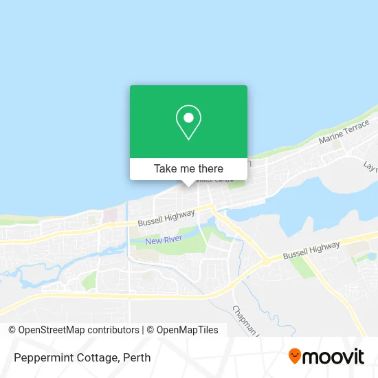 Mapa Peppermint Cottage