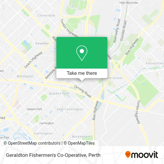 Mapa Geraldton Fishermen's Co-Operative
