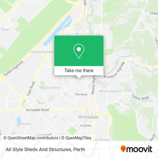All Style Sheds And Structures map