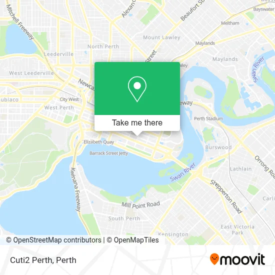 Cuti2 Perth map