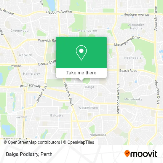 Mapa Balga Podiatry