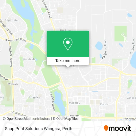 Mapa Snap Print Solutions Wangara