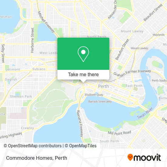 Commodore Homes map