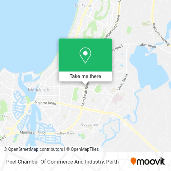 Mapa Peel Chamber Of Commerce And Industry