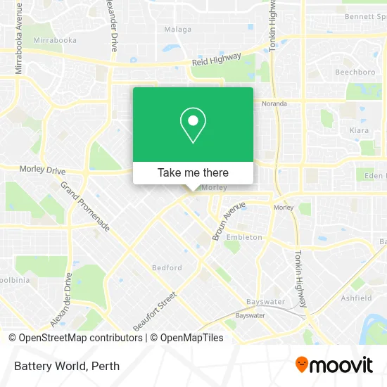 Mapa Battery World
