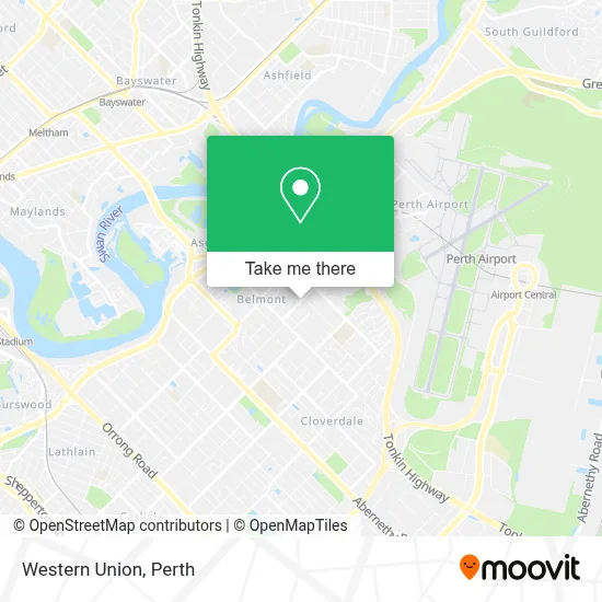 Mapa Western Union