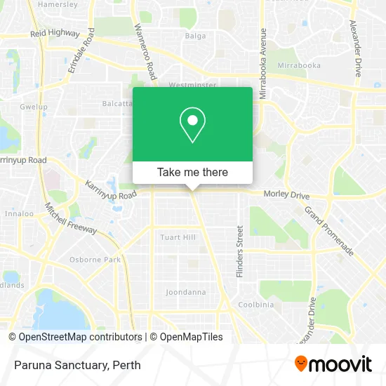 Mapa Paruna Sanctuary